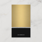 Luxe Diamanten Goud Parels Visitekaartje (Achterkant)