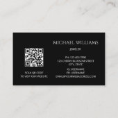 Luxe diamanten juwelier winkel visitekaartje (Achterkant)