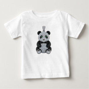 Luxe diamanten pandahangers in platina