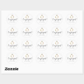 Luxe Diamanten Ring Verloving Ronde Sticker (Vel)