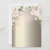 Luxe Diamonds Eiffeltoren, Border Rozen 50th Kaart (Achterkant)