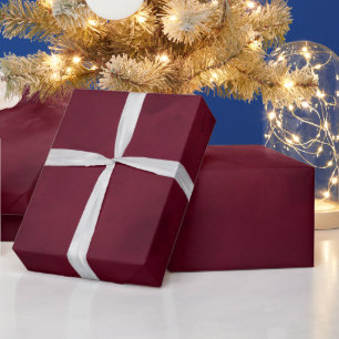 Luxe dieprode fluwelen kerst elegant cadeaupapier