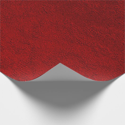 Luxe dieprood cadeaupapier (Hoek)