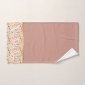 LUXE DIERAFDRUKDUSTY PINK BATHROOM TOWEL SET BAD HANDDOEK (Handdoek)