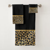 LUXE DIERAFDRUKGOLD BATHROOM TOWEL SET BAD HANDDOEK (Insitu)