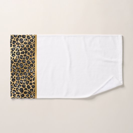 LUXE DIERAFDRUKWIT WITTE BATHROOM TOWEL SET BAD HANDDOEK (Handdoek)