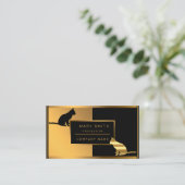 Luxe dierenarts Cat Pet Voeg Jouw tekst toe Visitekaartje (Staand voorkant)