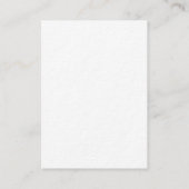 Luxe dikke moderne monogram effen minimalistisch visitekaartje (Achterkant)