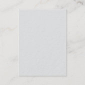 Luxe dikke moderne monogram plat minimalistisch visitekaartje (Achterkant)