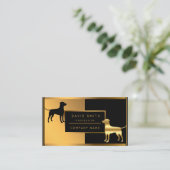 Luxe Dog Groomer Professional add Jouw tekst Visitekaartje (Staand voorkant)