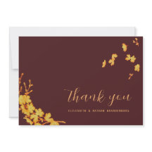 Luxe donker bordeauxrode en gouden bloemen dankkaa