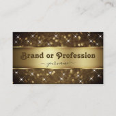 Luxe, donkerbruin, goudstaarster, Professional Visitekaartje (Voorkant)