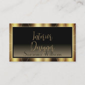 Luxe, donkerbruin Lijst, bruine gradiënt, stijlvol Visitekaartje (Voorkant)