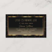 Luxe, donkerbruin Lijst met bruine gradiënt Profes Visitekaartje (Achterkant)