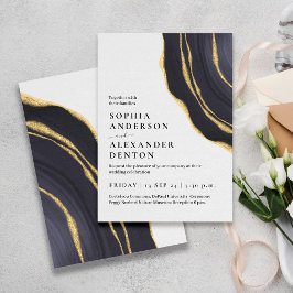 Luxe donkere agaat, gouden marmer kaart