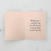 Luxe donkere bloemen verjaardag kaart (Binnen)