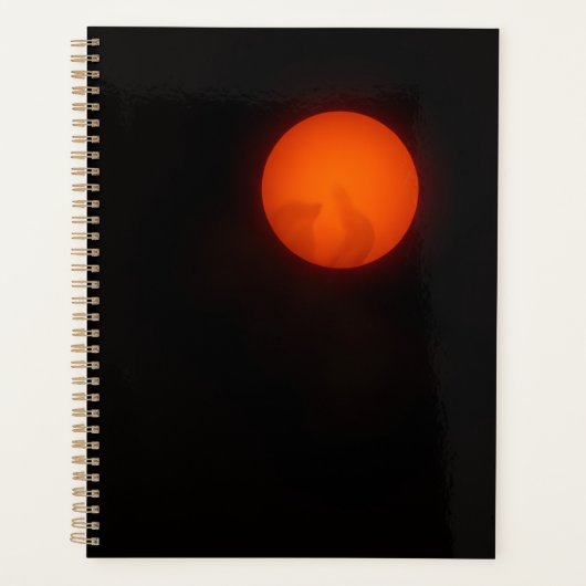 Luxe Donkere Ember Halloween Planner Hoes (Voorkant)