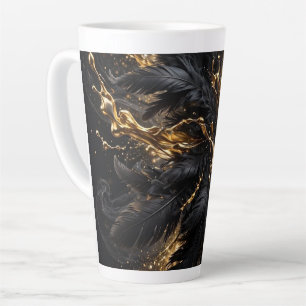 Luxe Donkere Glamour Kunst Latte Mok