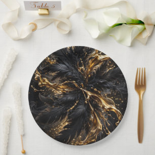 Luxe Donkere Glamour Kunst Papieren Bordje
