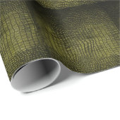 Luxe donkere krokodil huidtextuur. cadeaupapier (Rol Hoek)