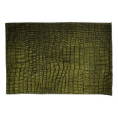 Luxe donkere krokodil huidtextuur. kussensloop (Voorkant)