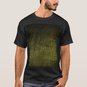 Luxe donkere krokodil huidtextuur. t-shirt