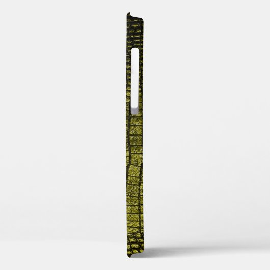 Luxe, donkere krokodiltextuur Case-Mate iPhone case (Achterkant / Links)
