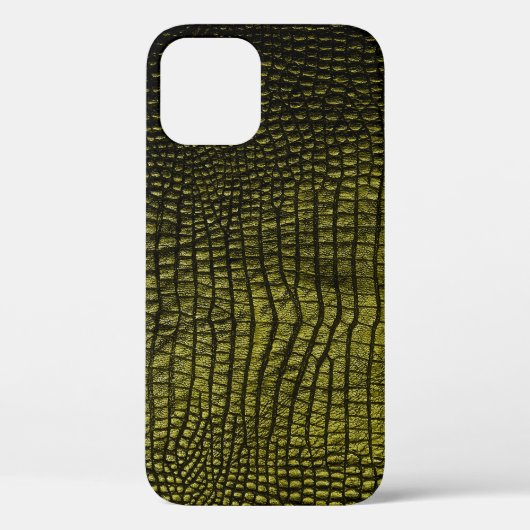 Luxe, donkere krokodiltextuur Case-Mate iPhone case (Achterkant)
