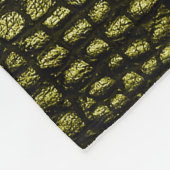 Luxe, donkere krokodiltextuur fleece deken (Hoek)