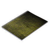 Luxe, donkere krokodiltextuur notitieboek (Linkerzijde)