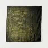 Luxe, donkere krokodiltextuur wandkleed (Voorkant (horizontaal))