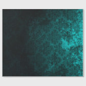 Luxe donkergroen Damask Cadeaupapier (Vlak)