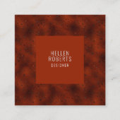 Luxe donkerrode monochromatische achtergrond vierkante visitekaartje (Voorkant)