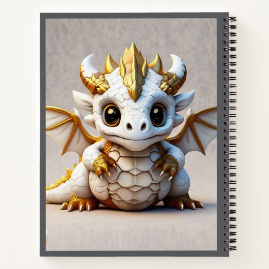 "Luxe Dragon Design" Notitieboek (Achterkant)