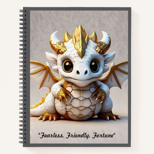 "Luxe Dragon Design" Notitieboek (Voorkant)