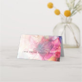 Luxe Dramatische Pinks Purples Extravagant Place C Plaatskaartje (Achterkant)