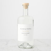 Luxe dranklabels | Aangepaste trouw-whisky Likeurfles Etiket (Voorkant)