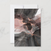 LUXE DRIJVENDE ROOS SAVE THE DATE RSVP KAART (Achterkant)