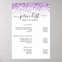 Luxe druipt glinster paars Salon