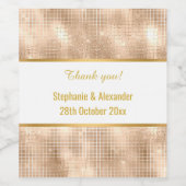 LUXE Druivensapwijn GOUDEN AANPASBARE ETIKETTEN (Enkel label)