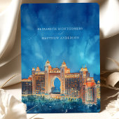 Luxe Dubai Atlantis The Palm Save the Date Kaart