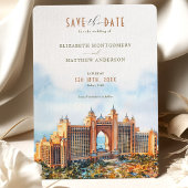 Luxe Dubai Atlantis The Palm Save the Date Kaart