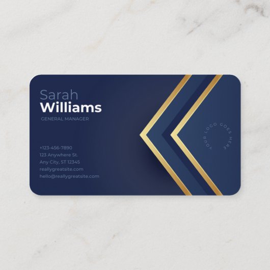 Luxe dubbelzijdig visitekaartje (Achterkant)