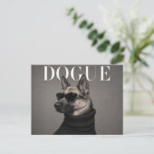 Luxe Duitse Herdershond Portret Briefkaart (Staand voorkant)