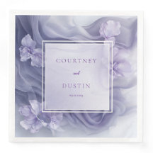 Luxe Dunne Stof Lila Lavendel Bruiloft