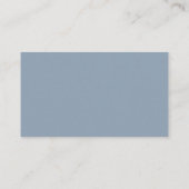 Luxe Dusty Blue | Wedding Website QR Code Informatiekaartje (Achterkant)