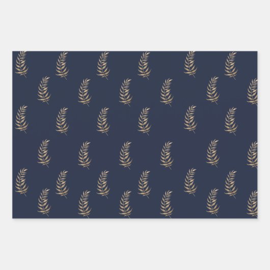 Luxe Earth Tone Hues Wrapping Paper Set van 3 (Voorkant 2)