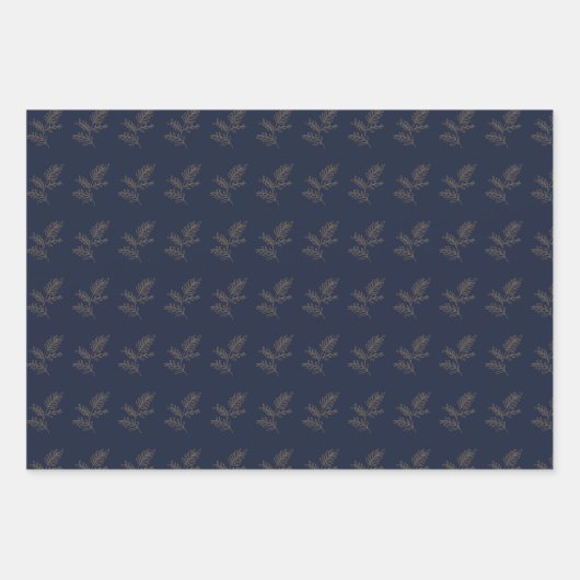 Luxe Earth Tone Hues Wrapping Paper Set van 3 (Voorkant 3)