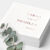 Luxe, echte Folie Custom Wedding Servetten