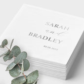 Luxe, echte Folie Custom Wedding Servetten